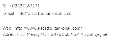 Alaat Sultan Konak telefon numaralar, faks, e-mail, posta adresi ve iletiim bilgileri